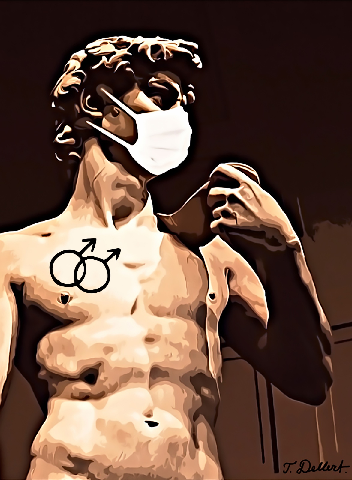 MICHELANGELO  with corona mask FINAL 